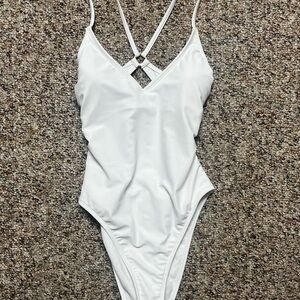 One Piece White Swimsuit *never worn* xs